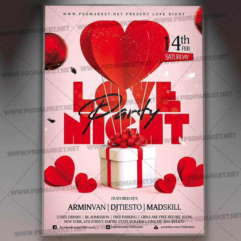 Download Love Night Party Template 1