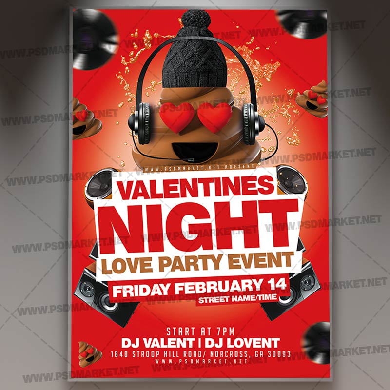 Download Valentines Dj Party Template 1