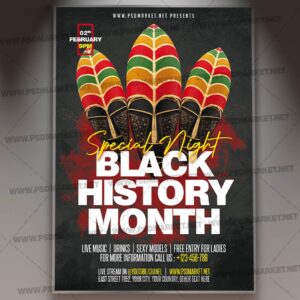 Download Black History Month PSD Template 1
