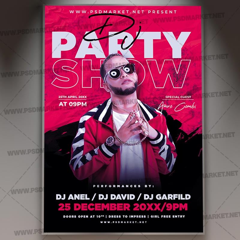 Download Dj Party Show PSD Template 1