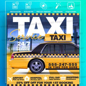 Download Taxi Service Templates in PSD & Vector