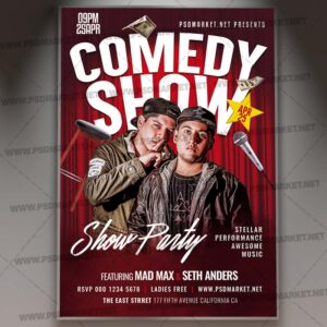 Download Comedy Show PSD Template 1