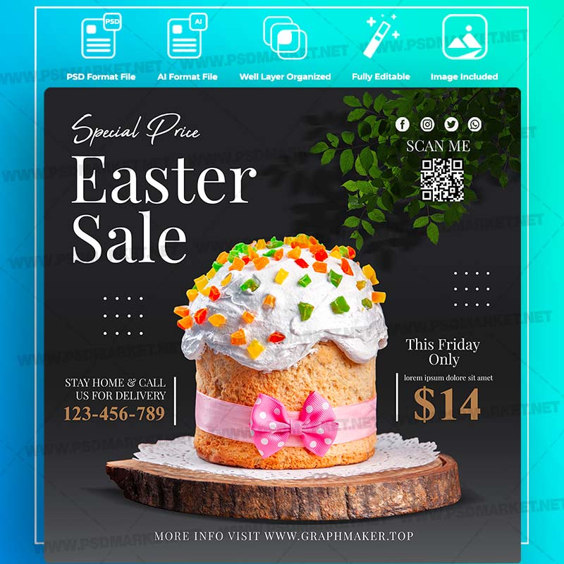 Download Easter Pre Sale Templates in PSD & Vector
