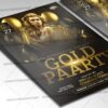 Download Gold Party PSD Template 2