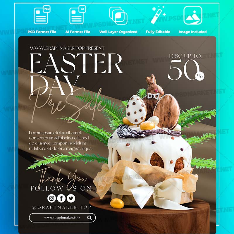 Download Happy Easter Sale Templates in PSD & Vector