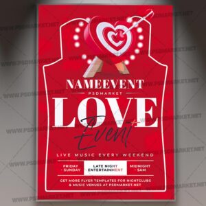 Download Love Event PSD Template 1