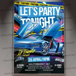 Download Party Night PSD Template 1