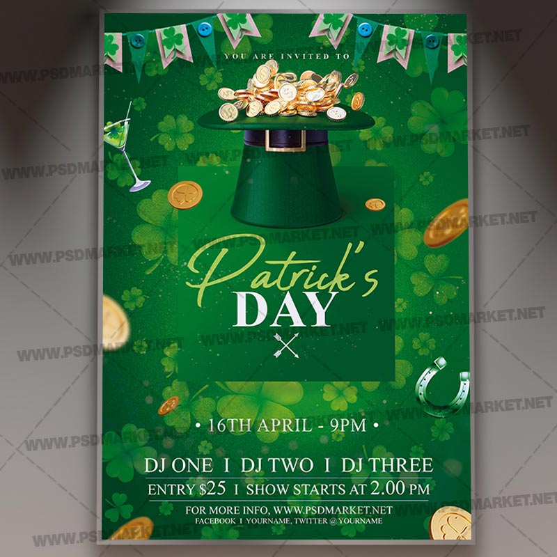 Download Patricks Day Event PSD Template 1