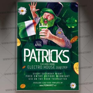 Download Patricks Party PSD Template 1