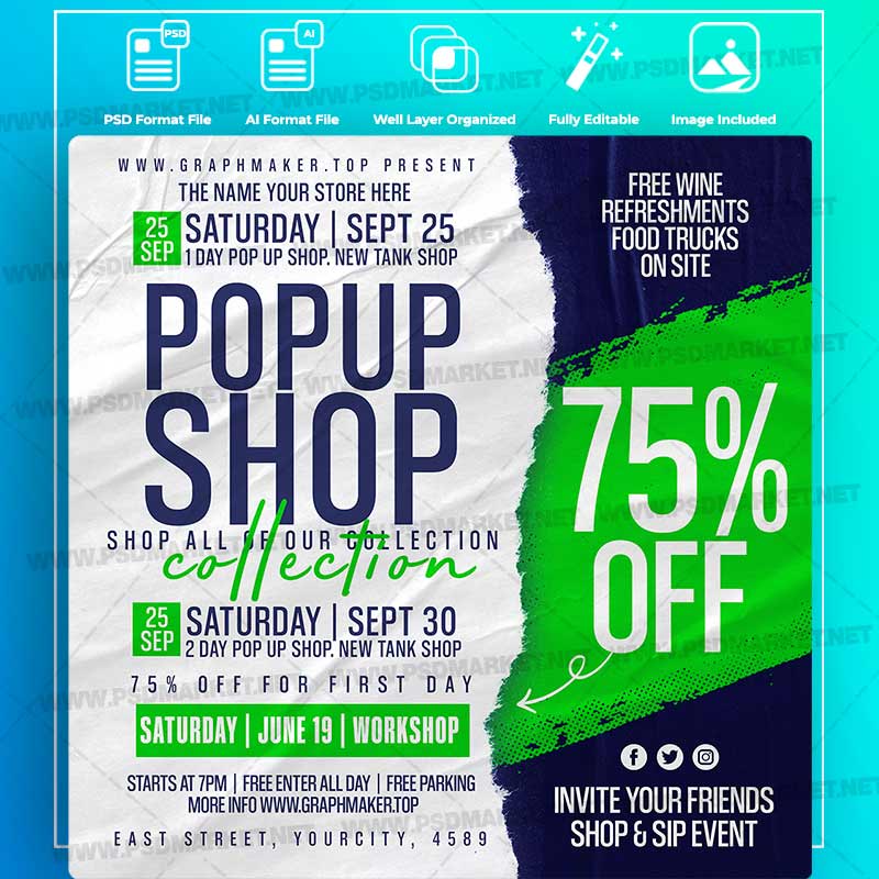 Download Pop Up Store Templates in PSD & Vector