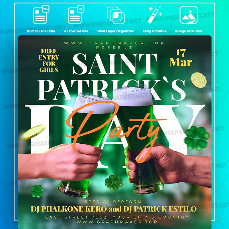 Download Saint Patricks Templates in PSD & Vector