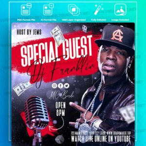 Download Special Guest Templates in PSD & Vector