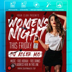 Download Womens Night Templates in PSD & Vector