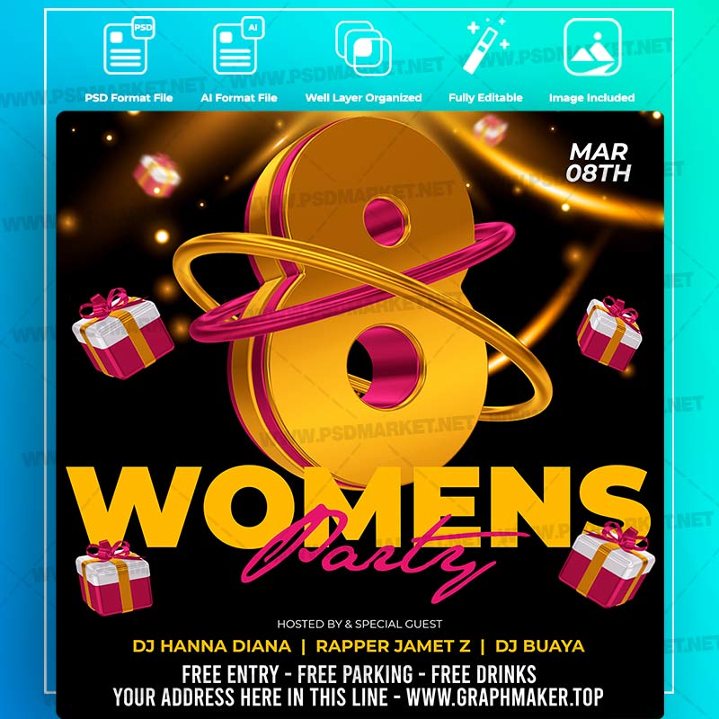 Download Womens Party Event Templates in PSD & Vector