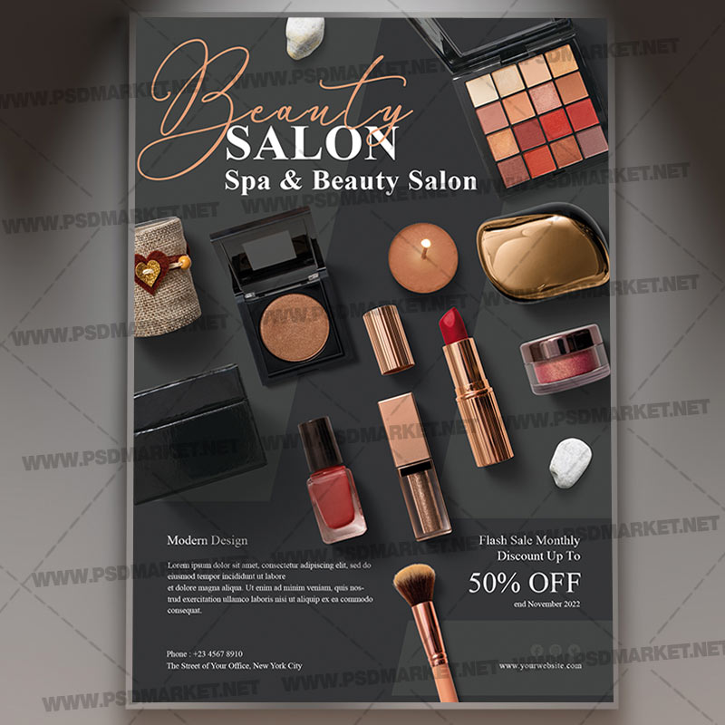 Download Beauty Salon PSD Template 1