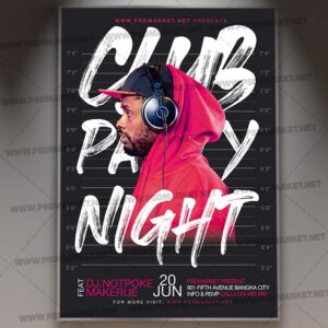 Download Club Party Night PSD Template 1