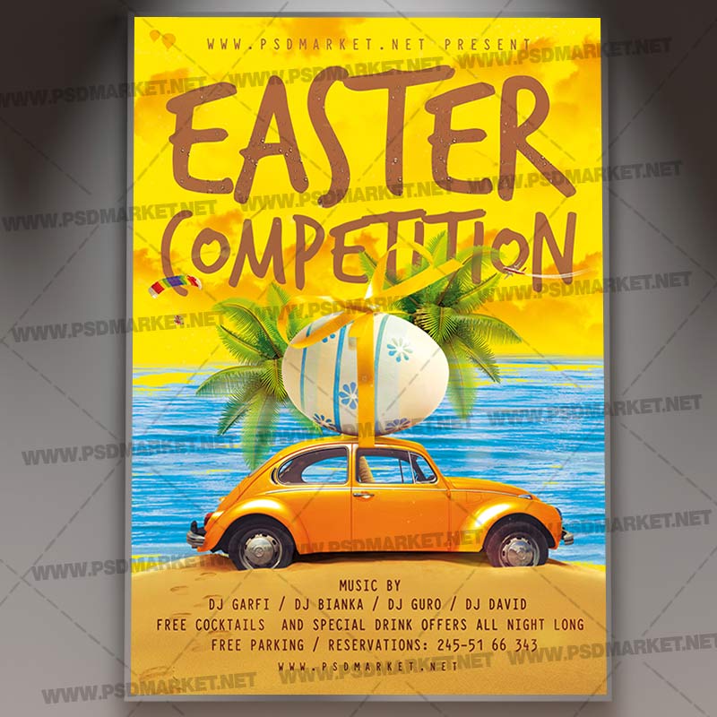 Download Easter Competition PSD Template 1