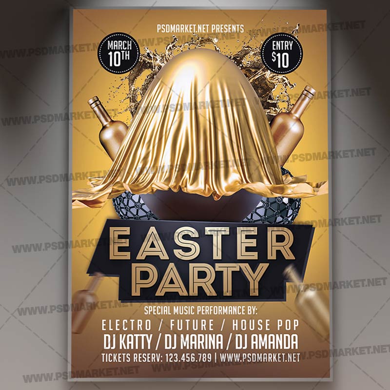 Download Easter Party Event PSD Template 1
