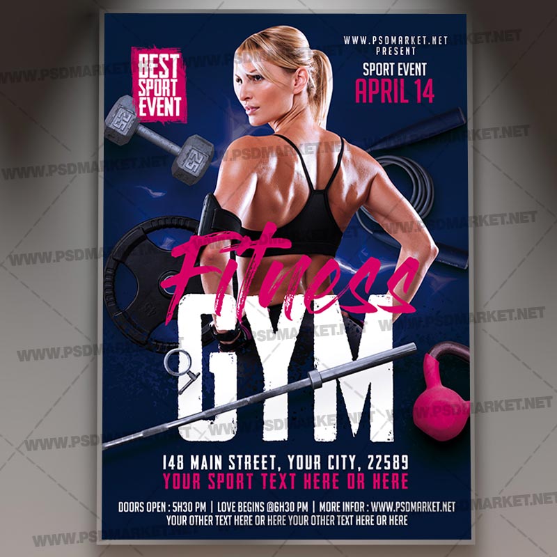 Download Fitness Gym PSD Template 1