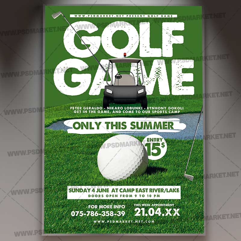 Download Golf Game PSD Template 1