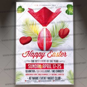Download Happy Easter Day PSD Template 1