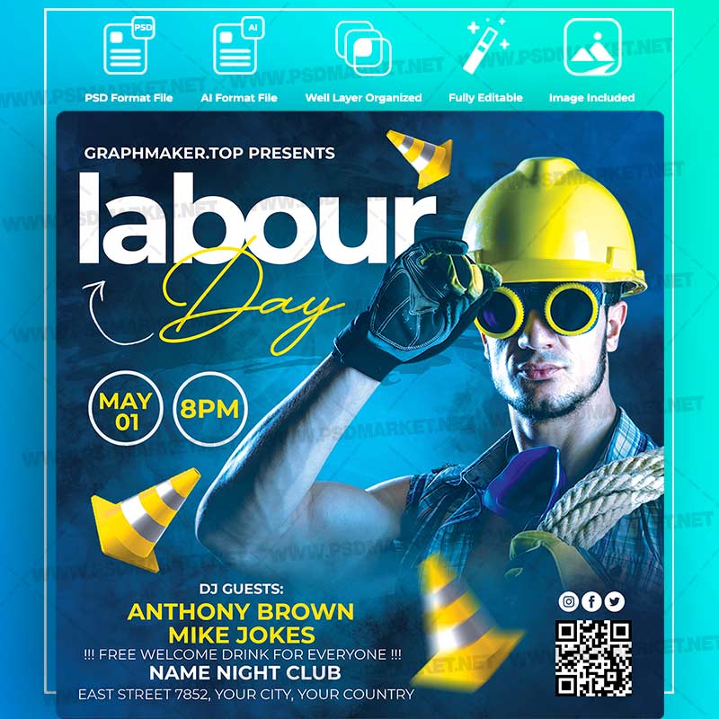 Download Labour Day Templates in PSD & Vector
