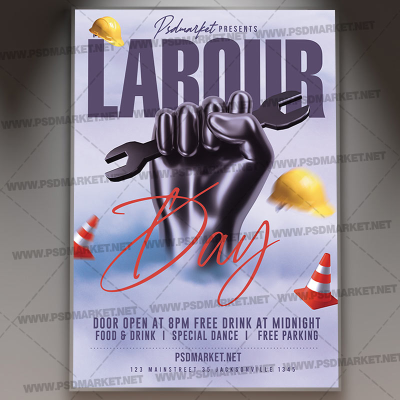 Download Labour Day PSD Template 1