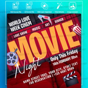 Download Movie Templates in PSD & Vector