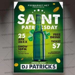Download Patricks Night Event PSD Template 1