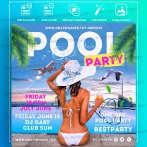 Download Pool Party Templates in PSD & Vector