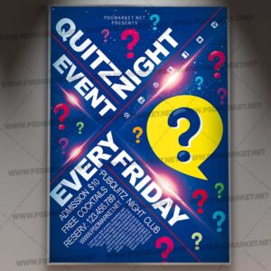 Download Quiz Night PSD Template 1