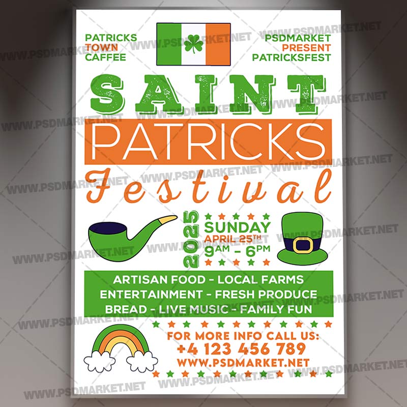 Download Saint Patricks Fest PSD Template 1