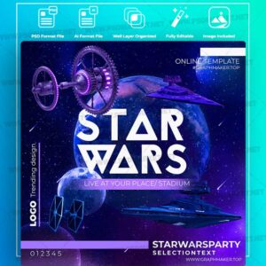 Download Star Wars Event Templates in PSD & Vector