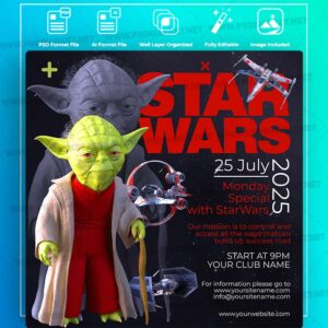 Download Star Wars Templates in PSD & Vector
