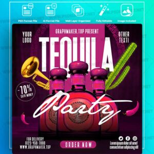 Download Tequila Party Templates in PSD & Vector