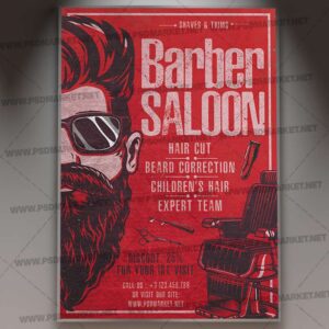 Download Barber Shop Event PSD Template 1