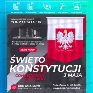 Download Constitution Day Poland Templates in PSD & Vector