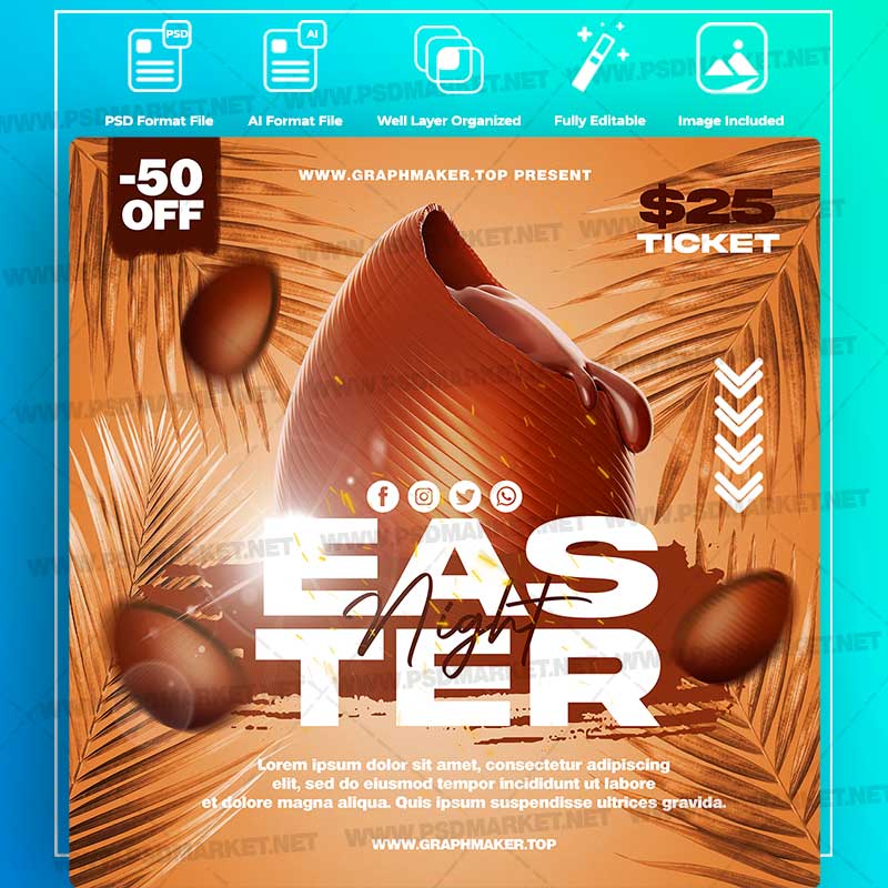 Download Easter Night Templates in PSD & Vector