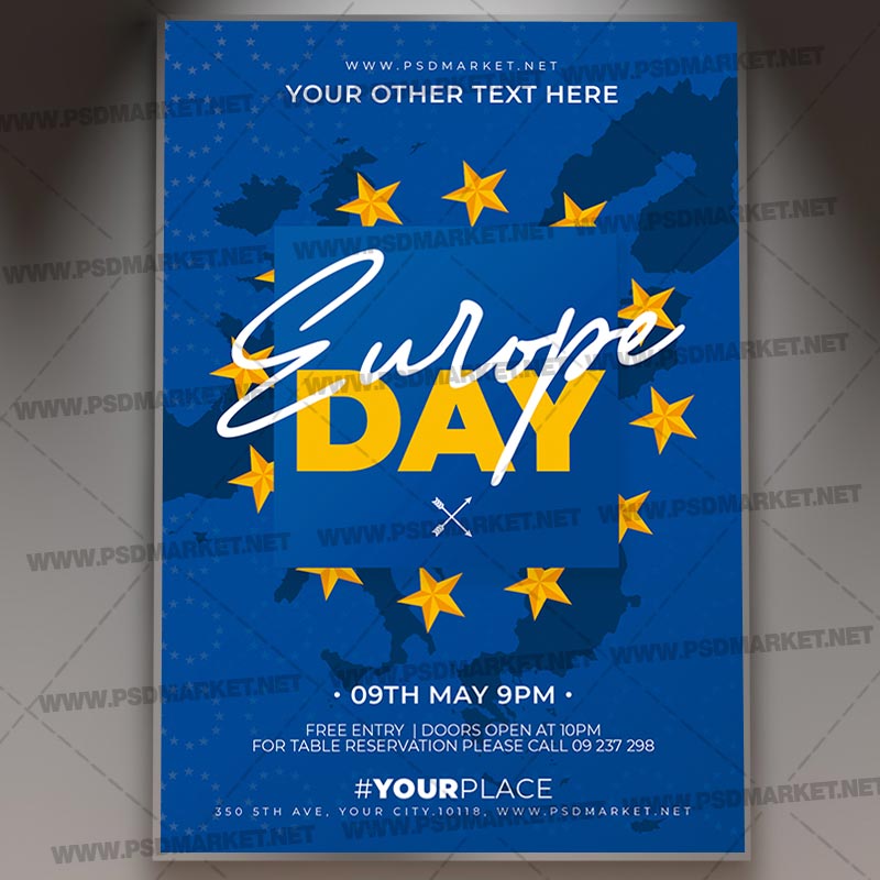 Download Europe Day 2023 PSD Template 1