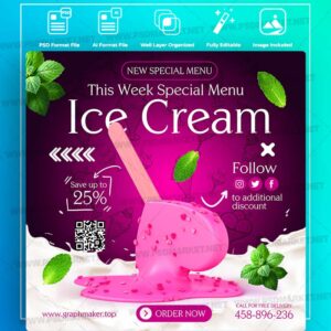 Download Ice Cream Templates in PSD & Vector