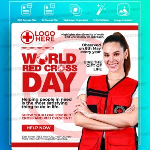 Download Red Cross Day Templates in PSD & Vector