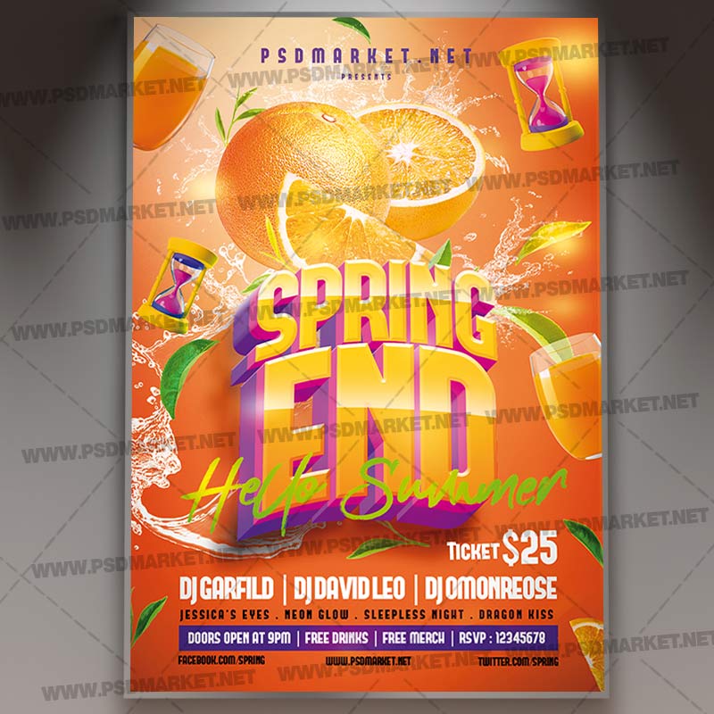 Download Spring End PSD Template 1