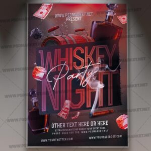 Download Whiskey Night PSD Template 1