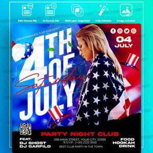 Download 4 th of July Party Templates in PSD & Vector