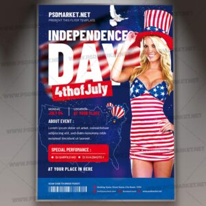 Download 4 th of July Night PSD Template 1
