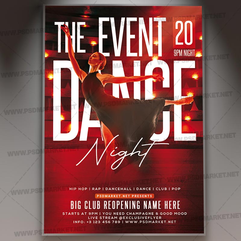 Download Dance Night PSD Template 1