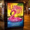 Download Flamingo Party PSD Template 3