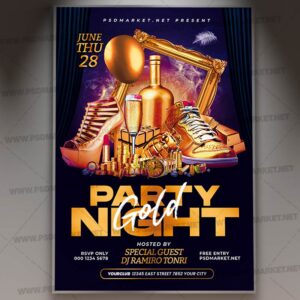 Download Gold Event PSD Template 1