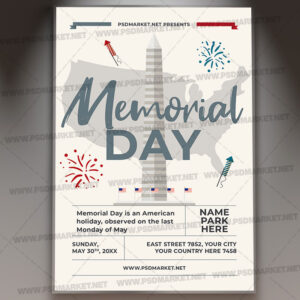 Download Memorial Day Event PSD Template 1