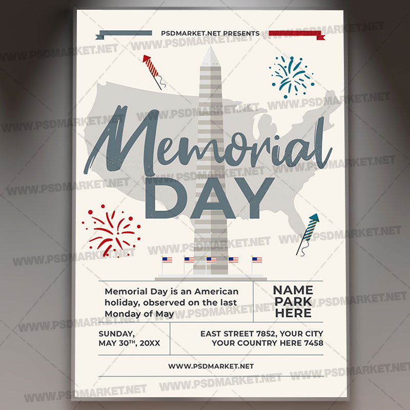 Download Memorial Day Event PSD Template 1